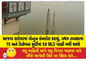 MailVadodara.com - Pontoon-installed-in-Ajwa-Lake-75-MLD-water-will-be-available-in-the-first-phase-and-50-MLD-by-December
