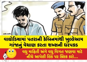 Man-arrested-for-openly-selling-ganja-from-a-cabin-in-Waghodia