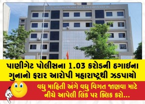 પાણીગેટ પોલીસના 1.03 કરોડની ઠગાઇના ગુનાનો ફરાર આરોપી મહારાષ્ટ્રથી ઝડપાયો