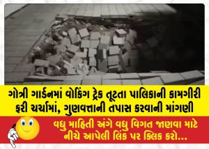 MailVadodara.com - Municipal-Corporations-work-back-in-the-spotlight-after-walking-track-at-Gotri-Garden-collapses-demand-raised-for-quality-inspection