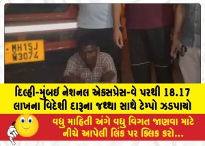 MailVadodara.com - Tempo-intercepted-on-Delhi-Mumbai-National-Expressway-with-a-consignment-of-foreign-liquor-worth-18-17-lakh