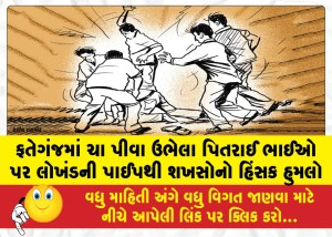 MailVadodara.com - Violent-attack-with-iron-pipes-by-individuals-on-cousins-stopped-for-tea-in-Fatehganj-one-in-critical-condition