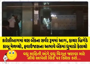 MailVadodara.com - Fire-in-Yes-Banks-server-room-in-Karelibaug-Fire-Brigade-brings-it-under-control
