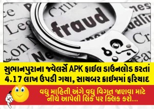 MailVadodara.com - Rs-4-17-lakh-siphoned-off-after-Subhanpura-jeweler-downloaded-an-APK-file