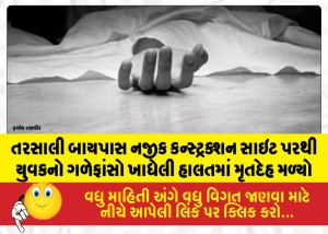 MailVadodara.com - A-young-mans-body-was-found-hanging-at-a-construction-site-near-the-Tarsali-bypass