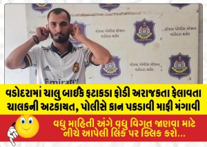 MailVadodara.com - Rider-detained-for-causing-chaos-by-bursting-firecrackers-while-riding-a-bike-in-Vadodara-police-made-him-hold-his-ears-and-apologize