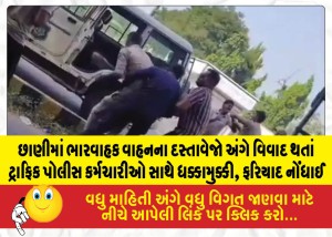 MailVadodara.com - Scuffle-with-traffic-police-personnel-in-Chhani-following-a-dispute-over-documents-for-a-goods-vehicle-complaint-registered