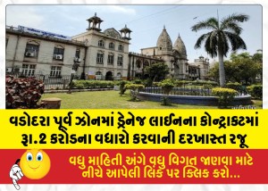 MailVadodara.com - Proposal-submitted-to-increase-the-drainage-line-contract-in-the-Vadodara-East-Zone-by-Rs-2-crore