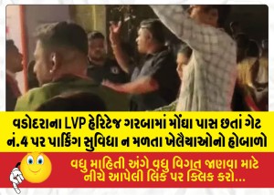 MailVadodara.com - Uproar-by-revelers-at-Vadodaras-LVP-Heritage-Garba-No-parking-facility-available-at-Gate-No-4-despite-expensive-passes