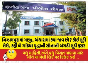 MailVadodara.com - Two-swindlers-flee-after-snatching-an-elderly-womans-gold-bangle-in-Nizampura