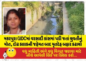 MailVadodara.com - Young-woman-dies-after-falling-into-a-storm-drain-in-Makarpura-GIDC-body-recovered-after-an-hour-and-a-half-of-effort