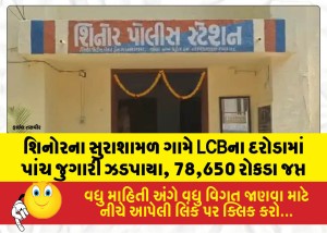 MailVadodara.com - Five-gamblers-caught-in-an-LCB-raid-in-Surashamal-village-Shinor-78650-in-cash-seized